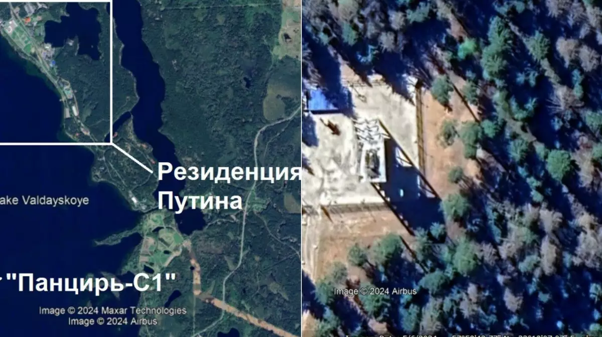 Система ПВО, охраняющая Путина, попала на «Google Карты»