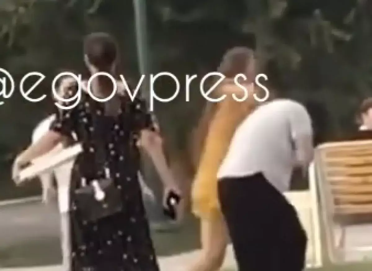 Разборки между девушкой и парнем на улицах Кызылорды попали на видео