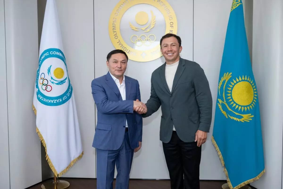Головкин встретился с министром спорта Маржикпаевым