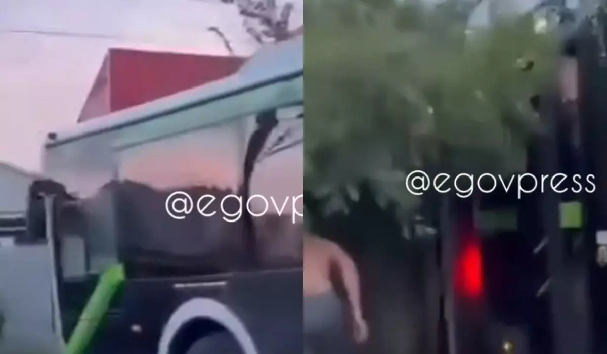 Пьяный водитель автобуса пытался въехать в забор в Алматы (ВИДЕО)
