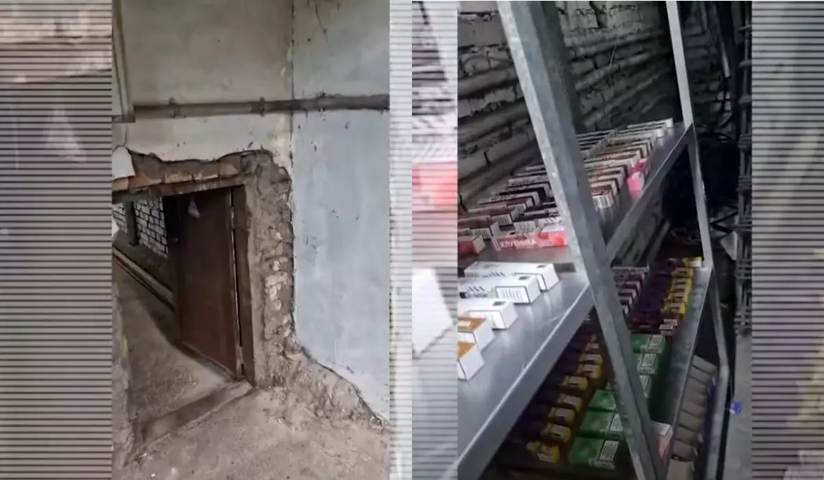 Полицейские показали потайные склады с вейпами в Алматы (ВИДЕО)