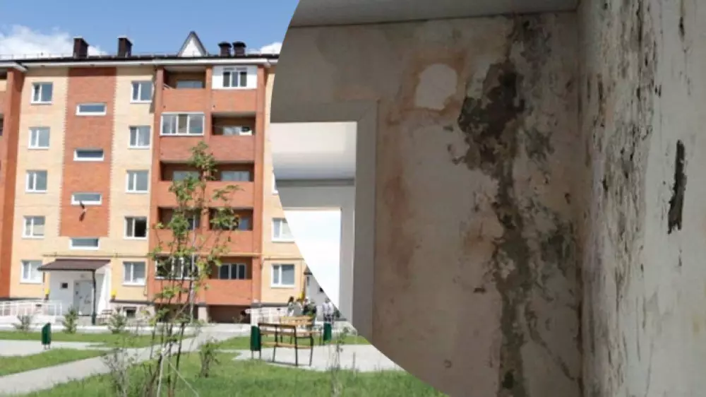 "Дом можно сносить": костанайцы показали состояние нового жилья для очередников