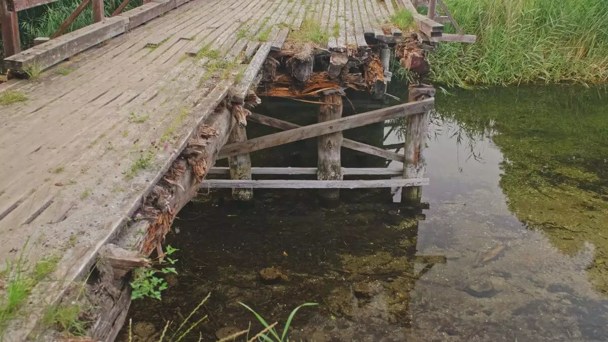 Паводок разрушил единственный сельский мост в области Абай (ВИДЕО)