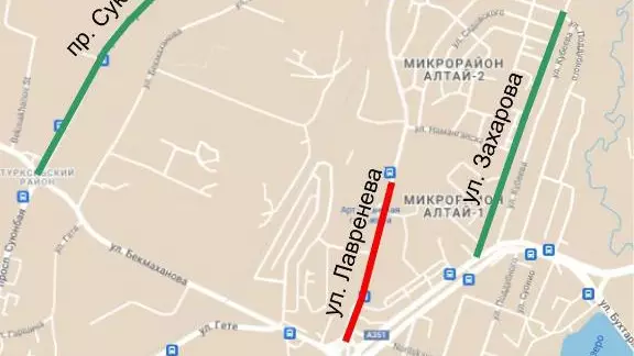 В Алматы в связи с ремонтом на время перекроют участок улицы Лавренева