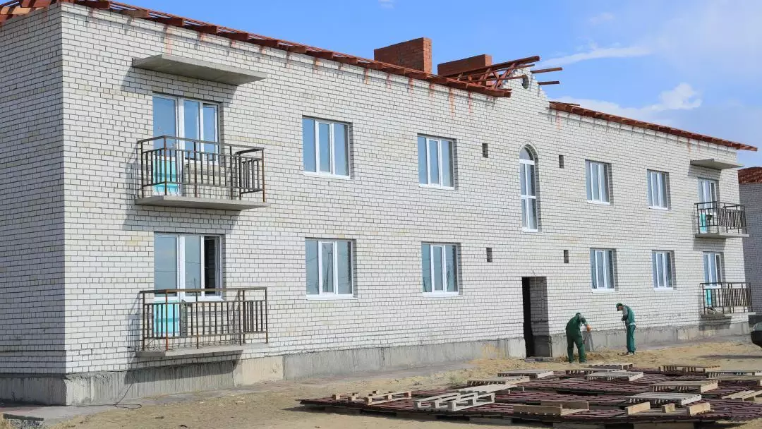 В районе Шалкар Актюбинской области строят 3 арендно-коммунальных дома