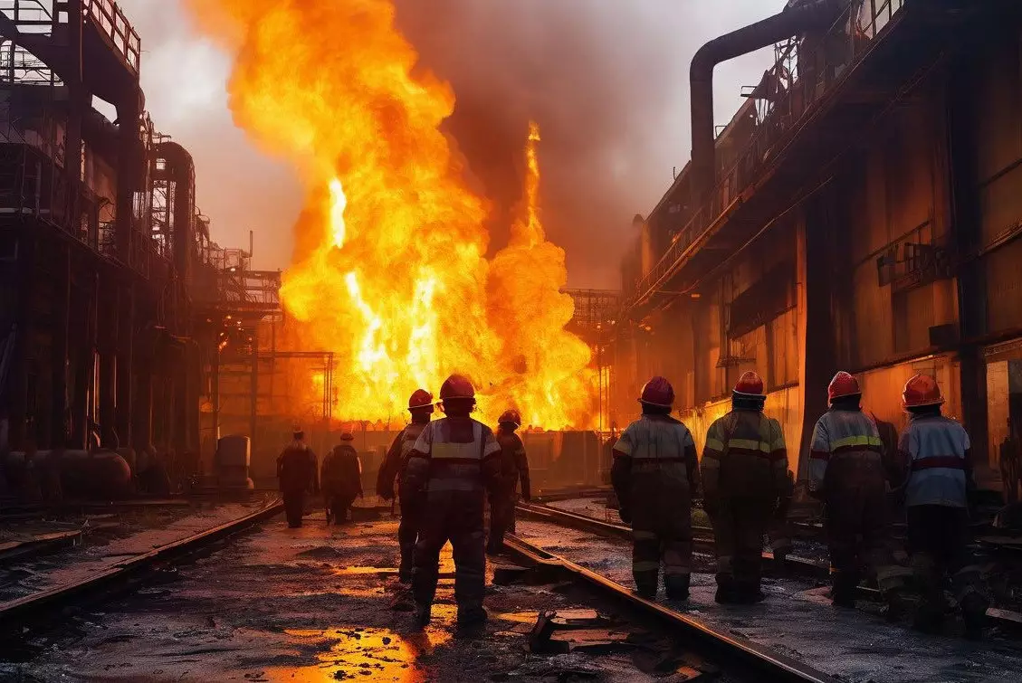 Внезапный выброс пламени на заводе: почему пострадавших везли в больницу на служебном авто