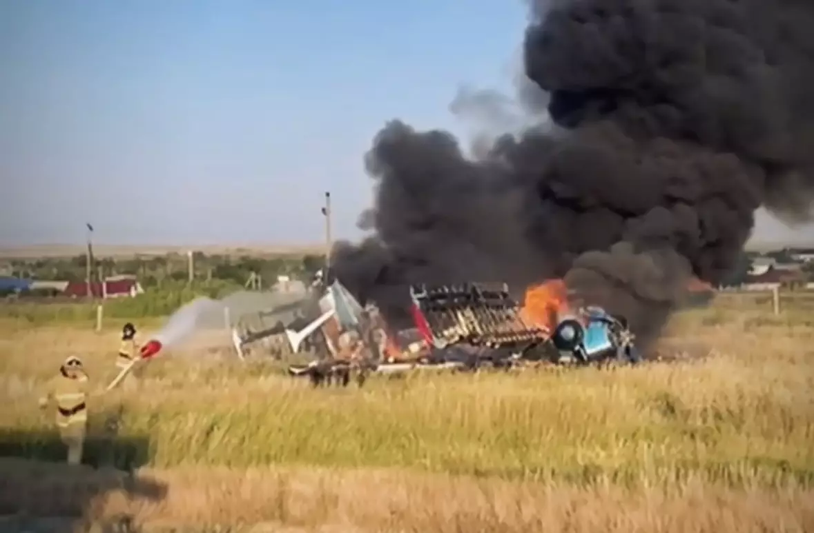 Самолет потерпел крушение в Акмолинской области   