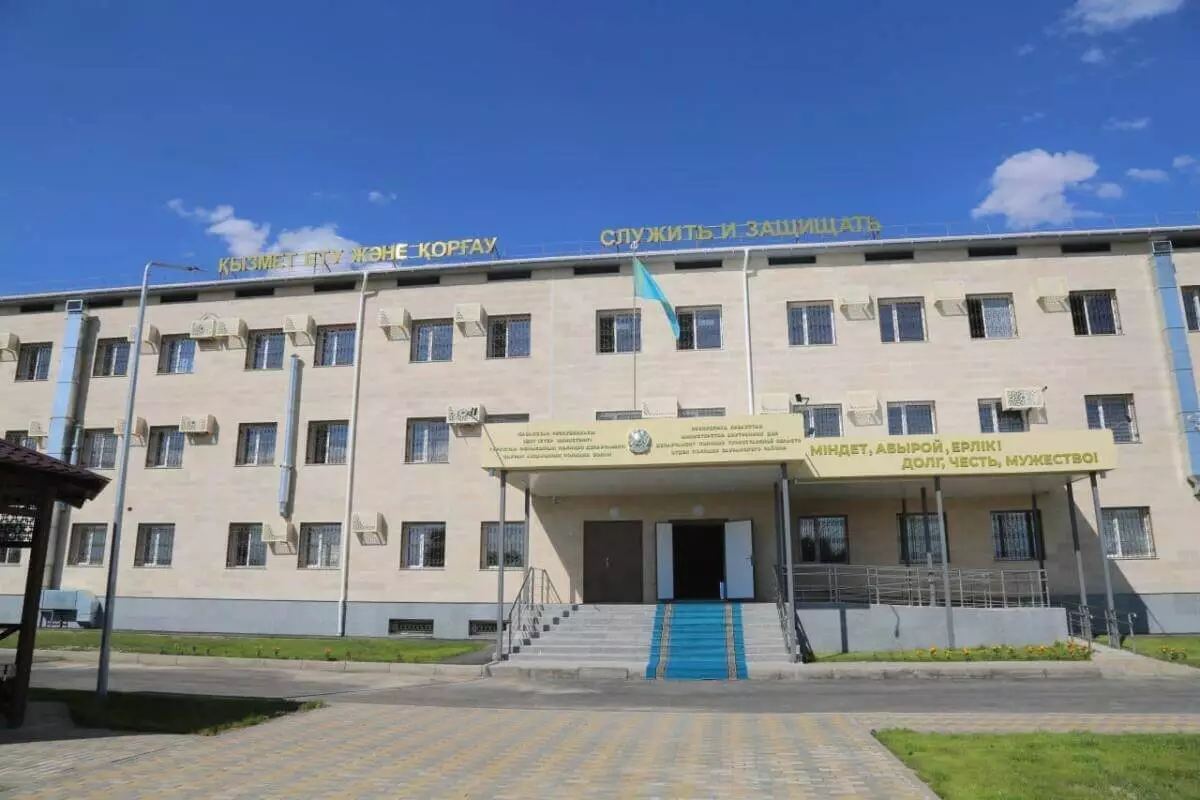 Новое здание районного отдела полиции открыл глава МВД в Туркестанской области (ВИДЕО)