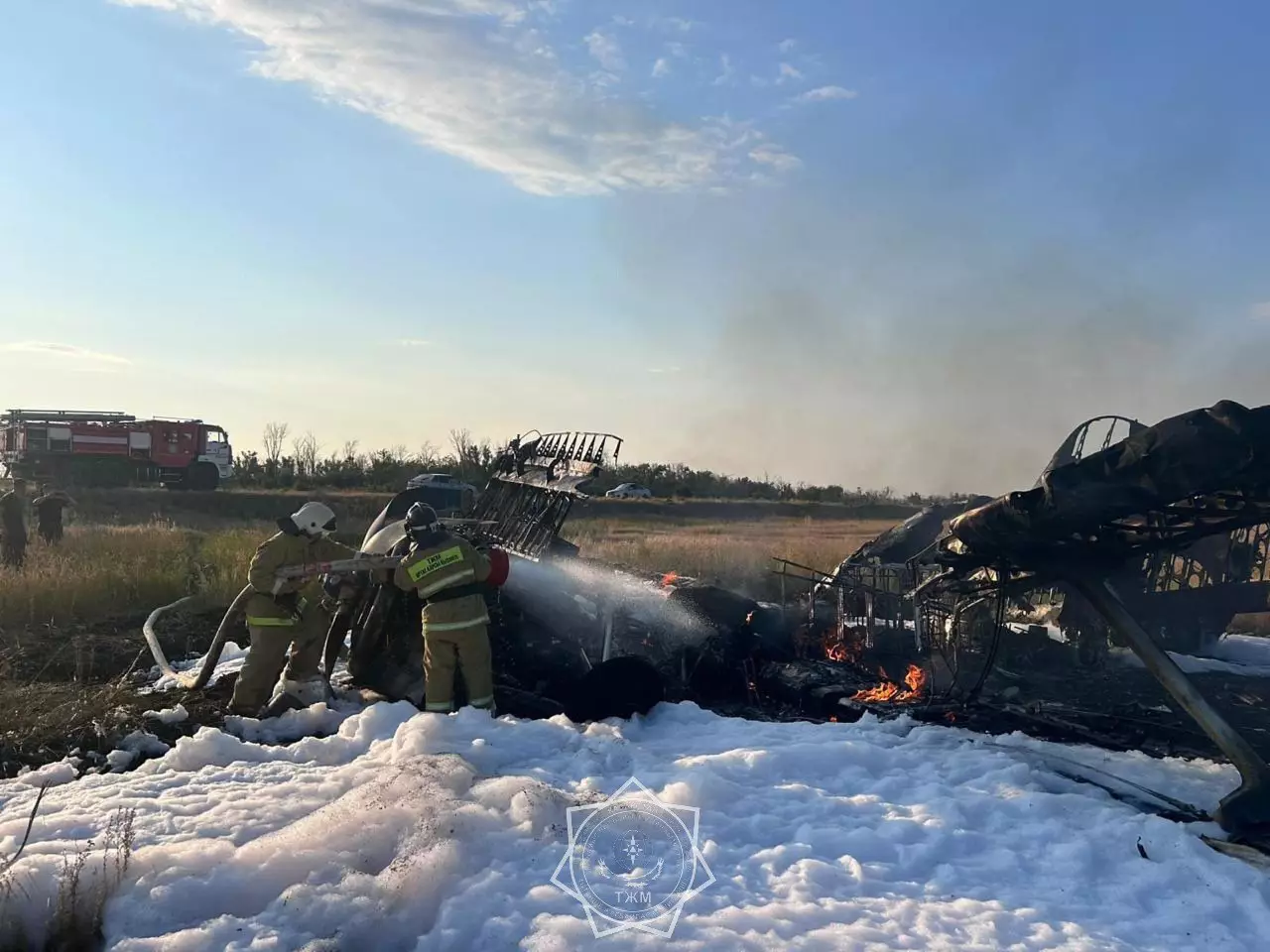 В Акмолинской области потерпел крушение самолет АН-2