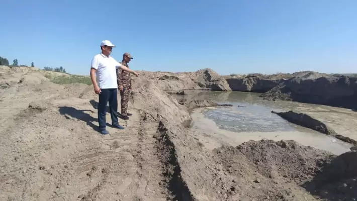 Ущерб от незаконной добычи песка из реки Кашкадарьи превысил 6 млрд сумов