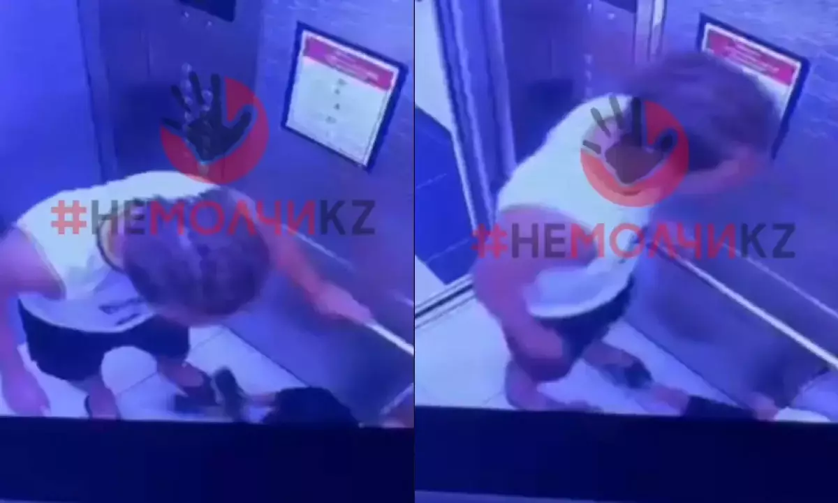 Житель Алматы жестоко избил детей в лифте