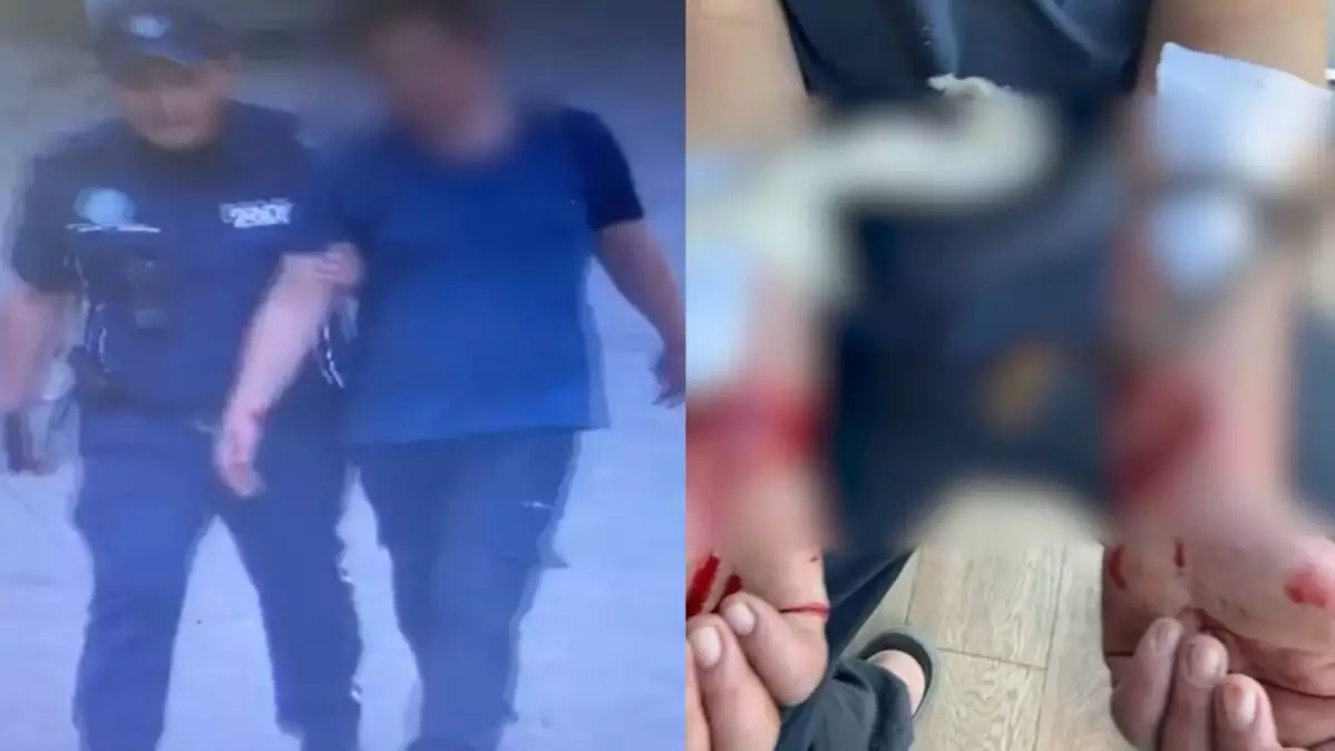 Полицейский спас мужчину, который пытался вскрыть себе вены среди бела дня в Кокшетау