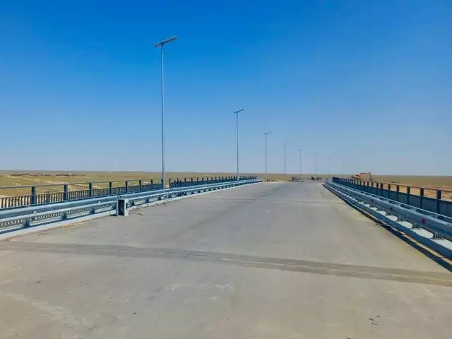Завершается ремонт дороги, связывающей порт Курык и ТМТМ