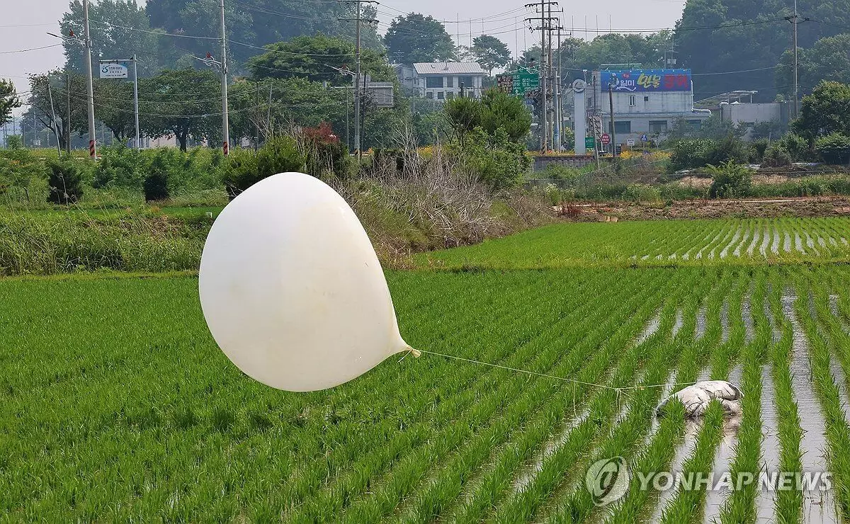 Воздушный шар из КНДР достиг офиса президента Южной Кореи