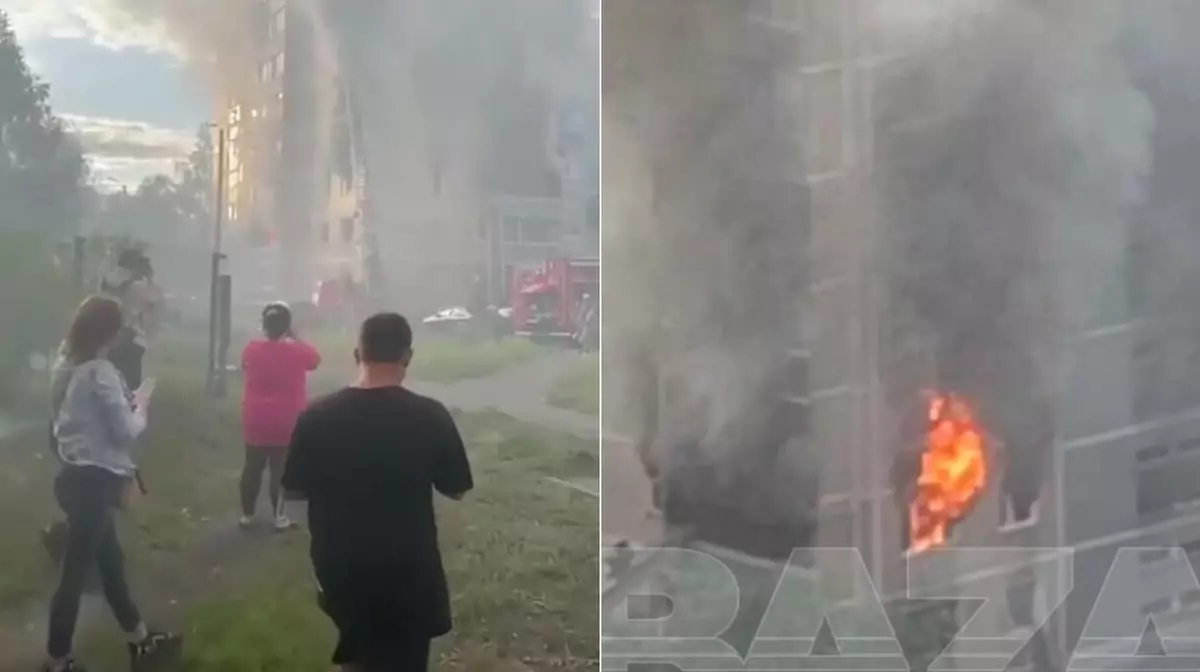 Крупный пожар в многоэтажке Ульяновска: жильцов эвакуируют