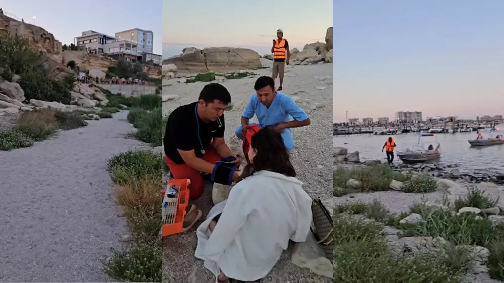"Приехали полицейские, скорая, спасатели": фотосессия в Актау закончилась спасательной операцией