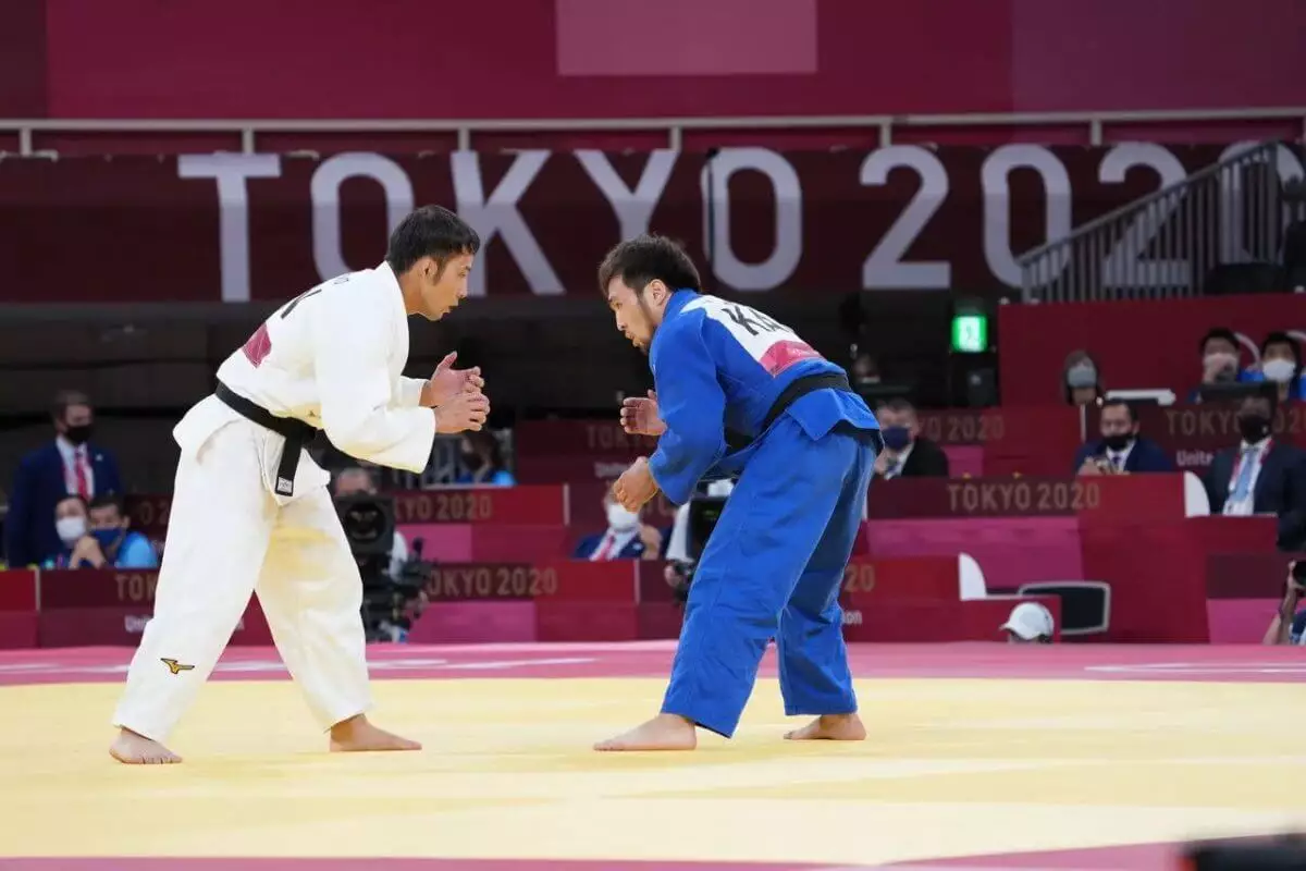 Елдос Сметов финалдық белдесуге даңқты дзюдошы Такатоның кимоносын киіп шыққан