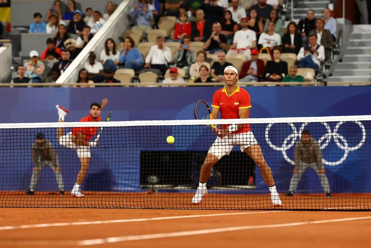 Надаль и Алькарас победили в первом матче парного турнира на Олимпиаде-2024