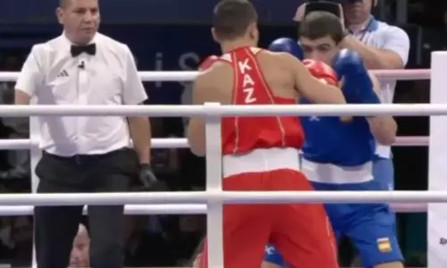 Видео боя, или Как отправивший Альвареса в нокдаун казахстанский боксер разнес первого соперника на Олимпиаде-2024