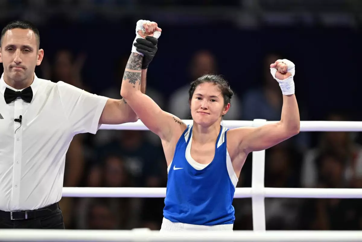 Назым Кызайбай выиграла первый бой на Олимпиаде в Париже