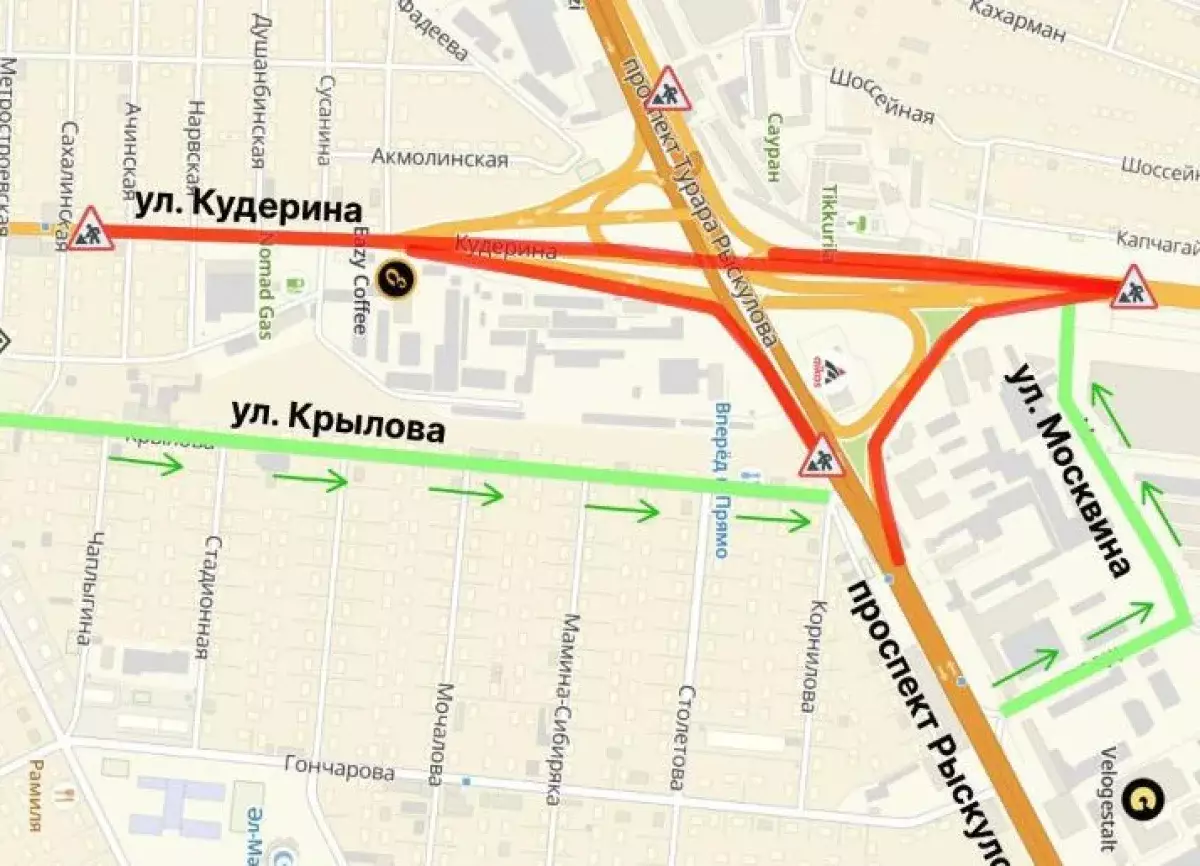 В Алматы на сутки перекроют тоннель и съезды транспортной развязки