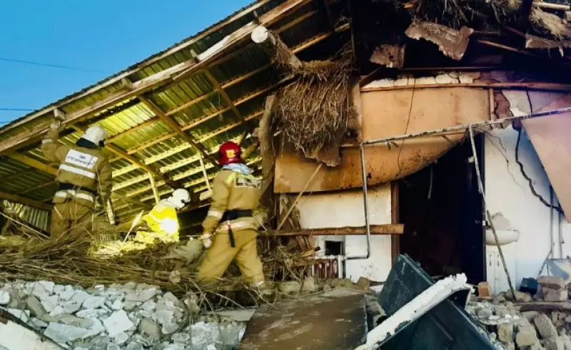 Жилой дом разрушило из-за взрыва в Кызылорде: пострадали четыре подростка