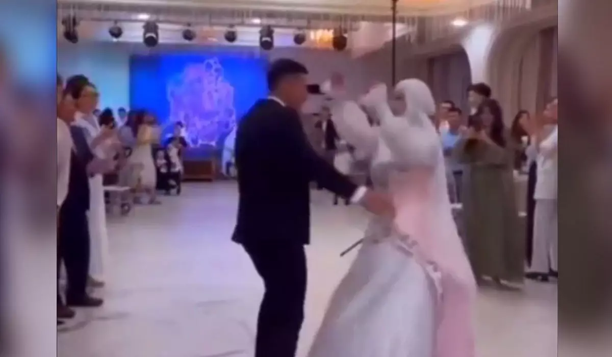 «Нет мозгов»: танцующую в хиджабе невесту обсуждают казахстанцы (ВИДЕО)
