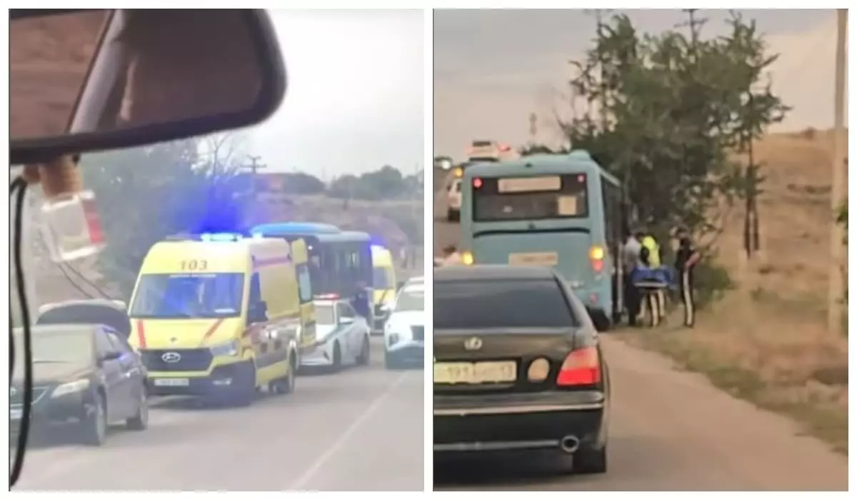 Мужчину изрезали ножом в автобусе в Конаеве (ВИДЕО)