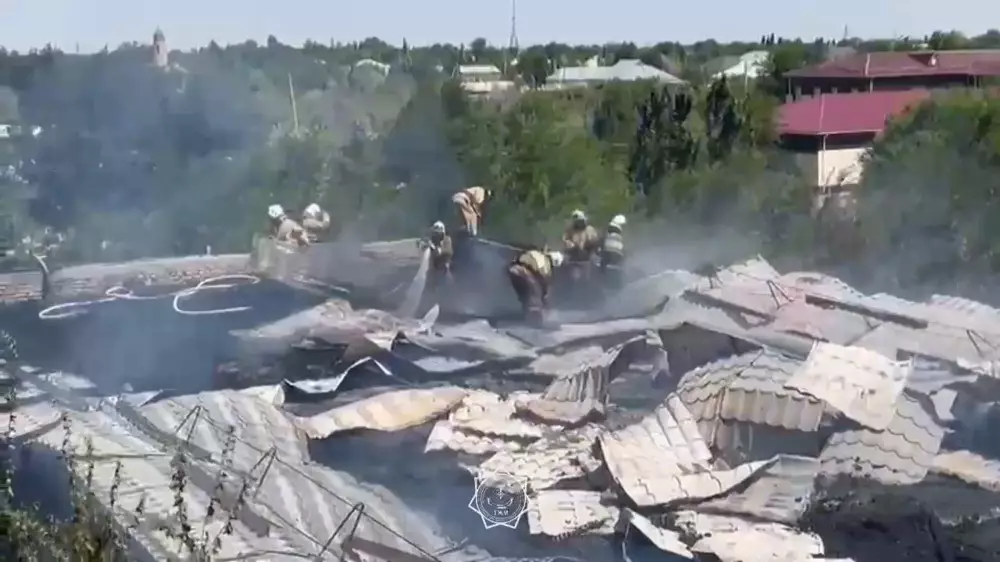 Общежитие лицея горело в Туркестанской области