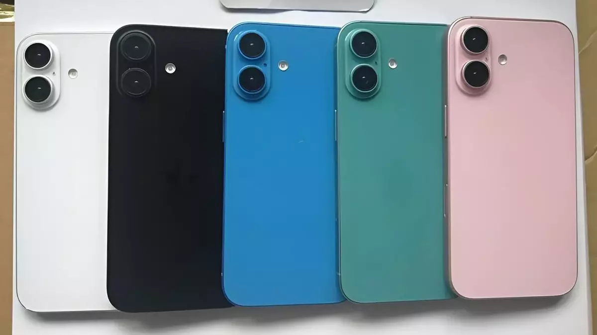 iPhone 16 показали в 5 разных цветах на реальных снимках