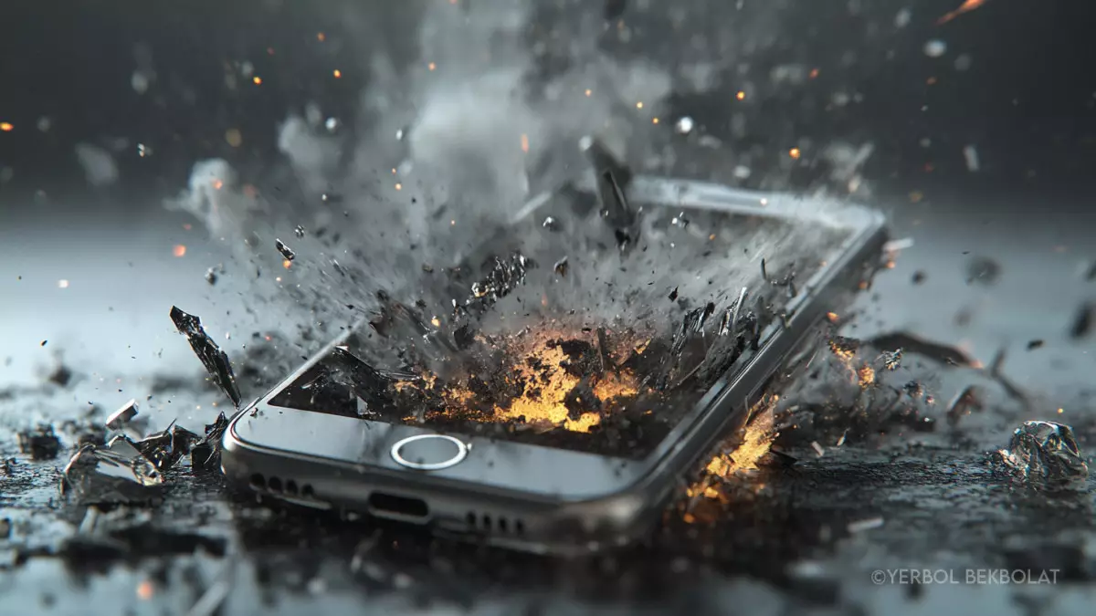 Китайский смартфон взорвался во время зарядки