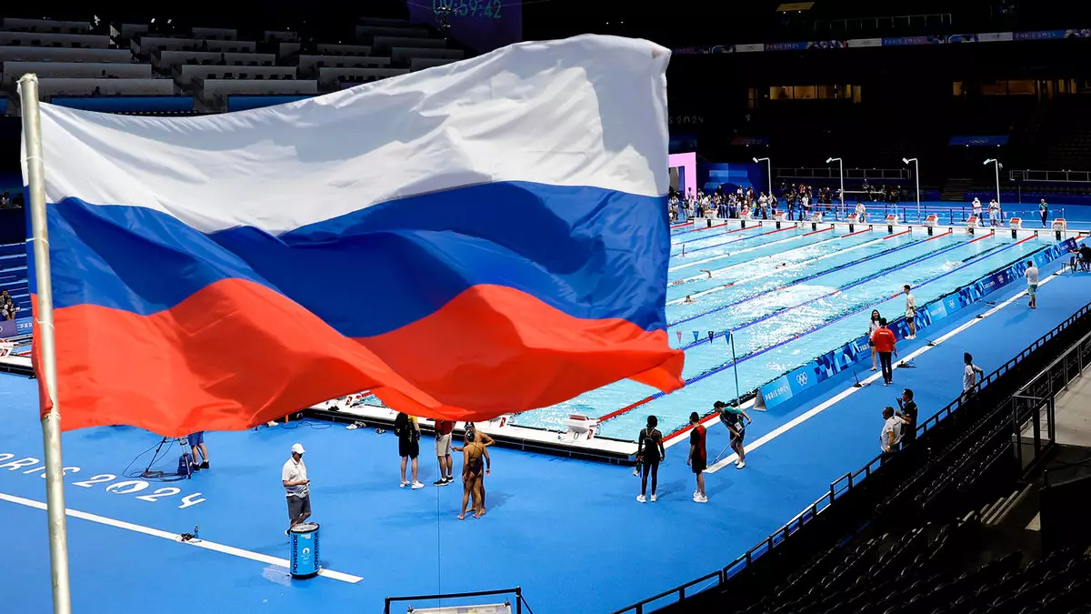 Российский флаг попал в олимпийскую трансляцию. Ошибка или снятие санкций?