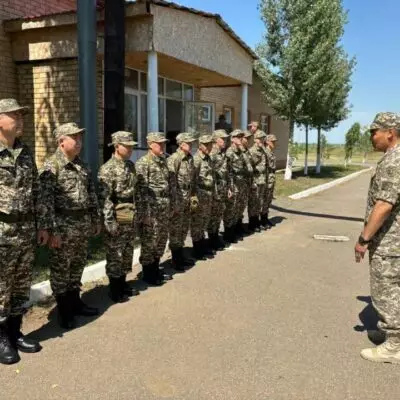 В Астане стартовали воинские сборы с военнообязанными