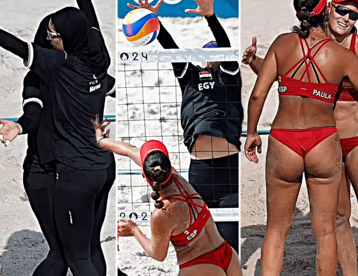 Олимпиада-2024: египтянки играют в пляжный волейбол в хиджабе и уверяют, что им так удобно