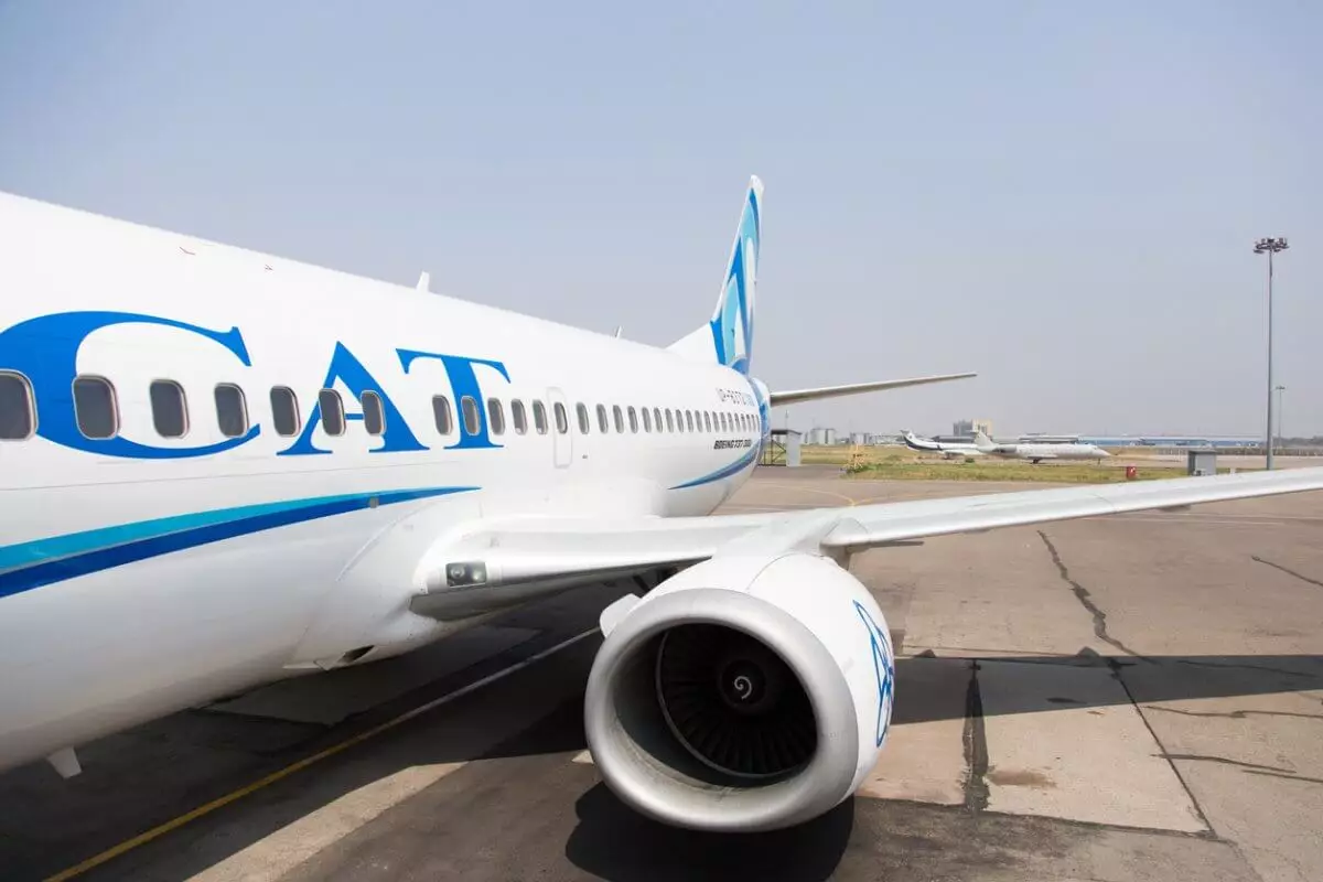 В аэропорту Астаны повредили фюзеляж самолета SCAT