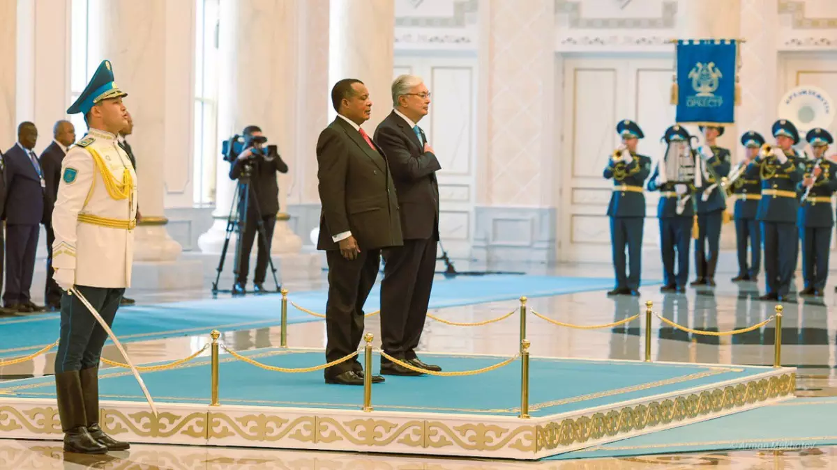 Тоқаев Конго президентін Ақордада қарсы алды