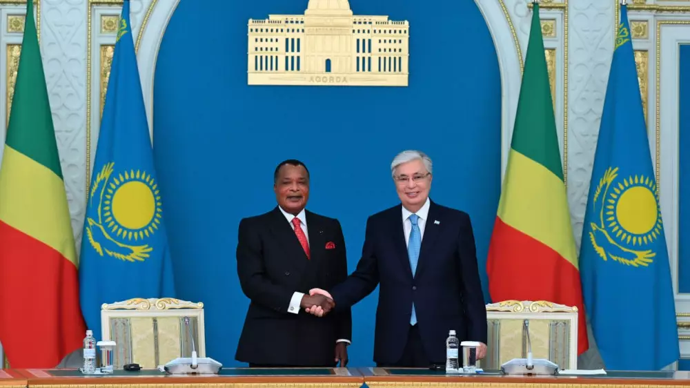 Токаев поговорил на французском с президентом Конго: видео