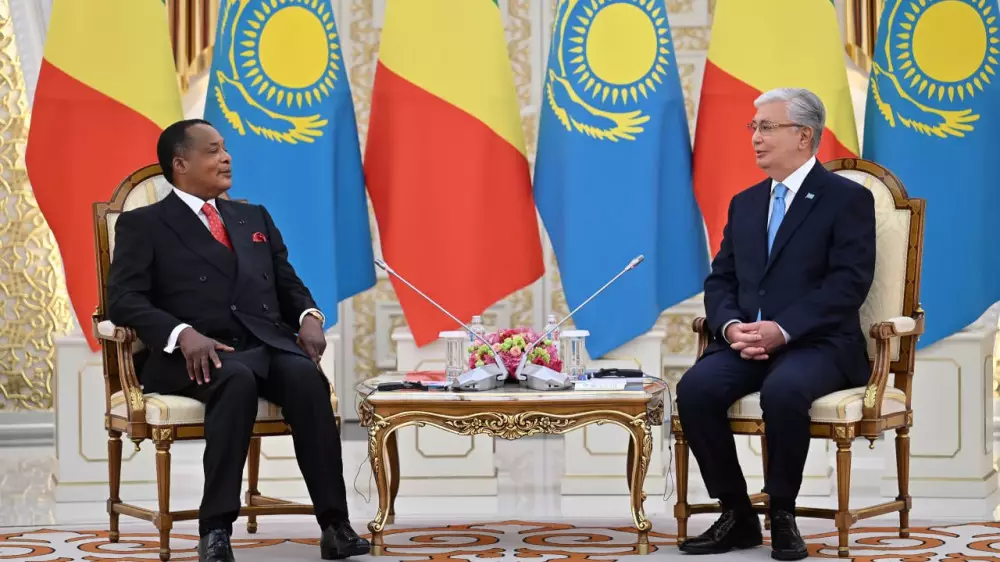 Токаев поговорил на французском с президентом Конго: видео