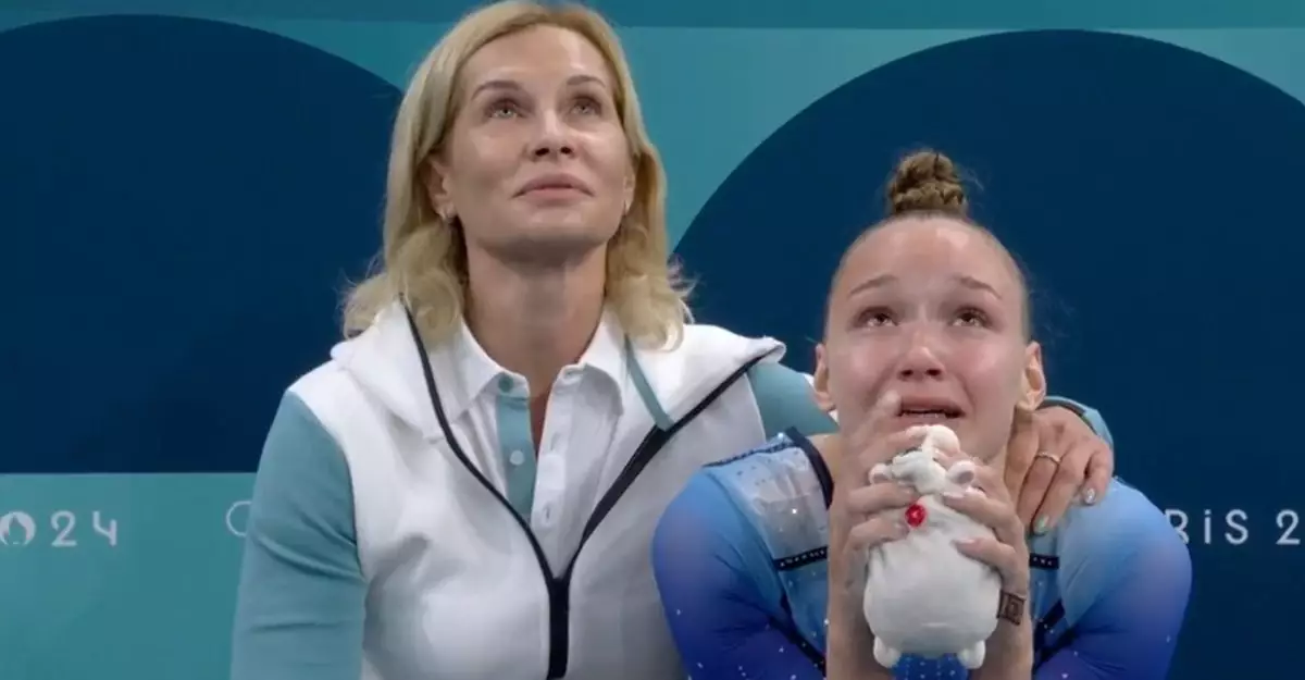 Российская прыгунья на батуте Бладцева расплакалась после выступления в финале Олимпиады-2024