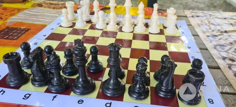 Центральный парк стал площадкой для бесплатных тренировок по шахматам в Семее
