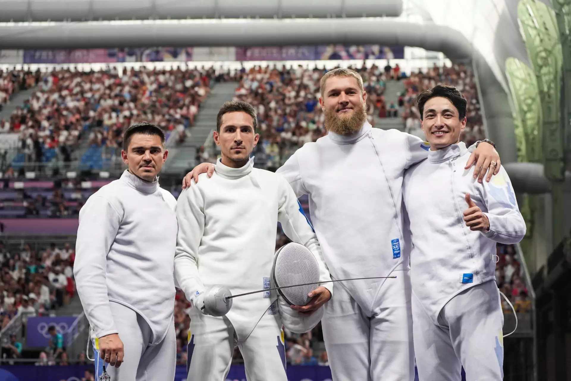 Шестое место заняла команда Казахстана по фехтованию на Олимпиаде