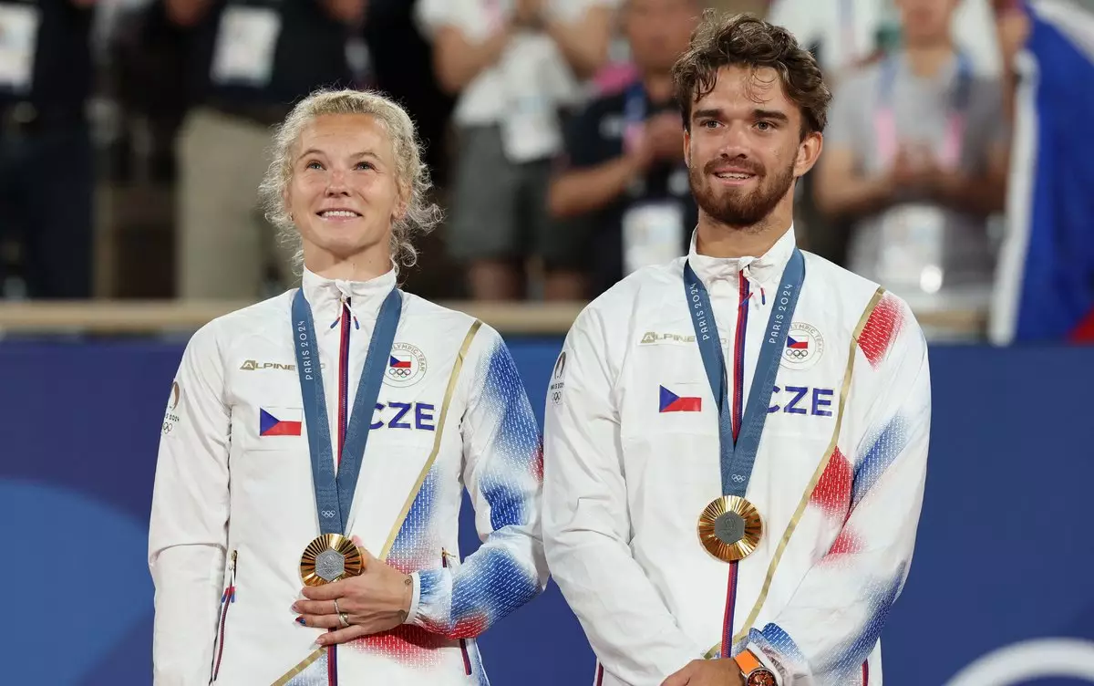 Чешский дуэт Махач и Синякова выиграл золотую медаль в миксте на Олимпиаде-2024
