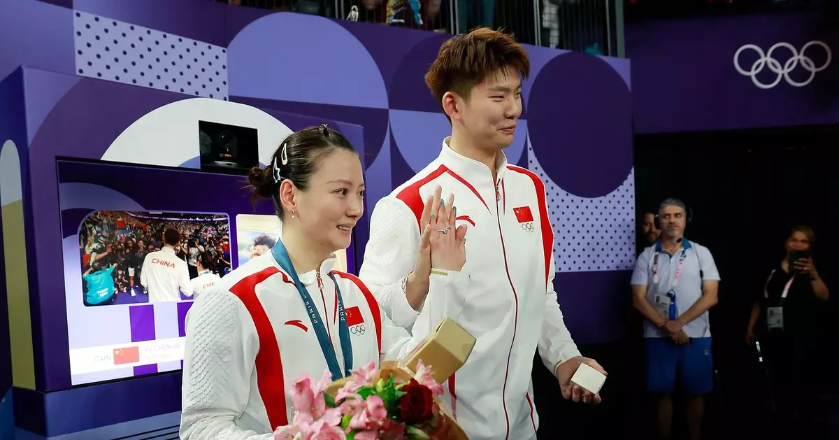 Китайской бадминтонистке сделали предложение после победы в финале. Это не первый случай на Олимпиаде