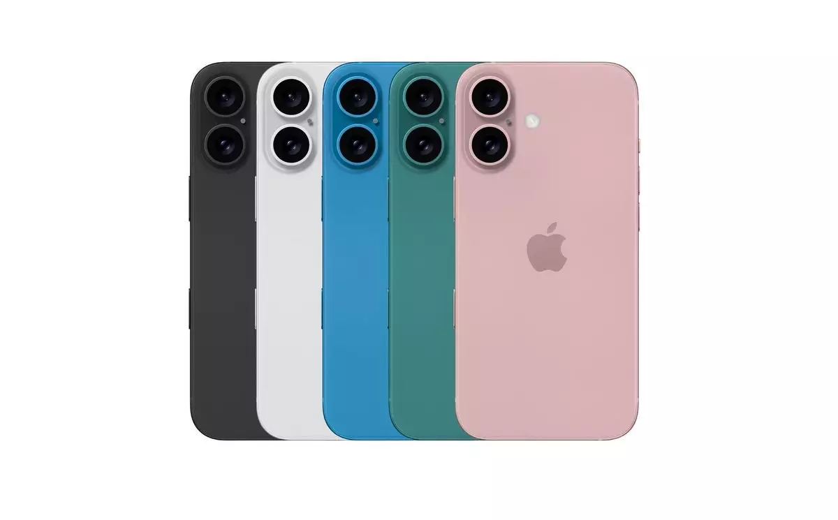 iPhone 16 в пяти разных цветах показали на новой фотографии