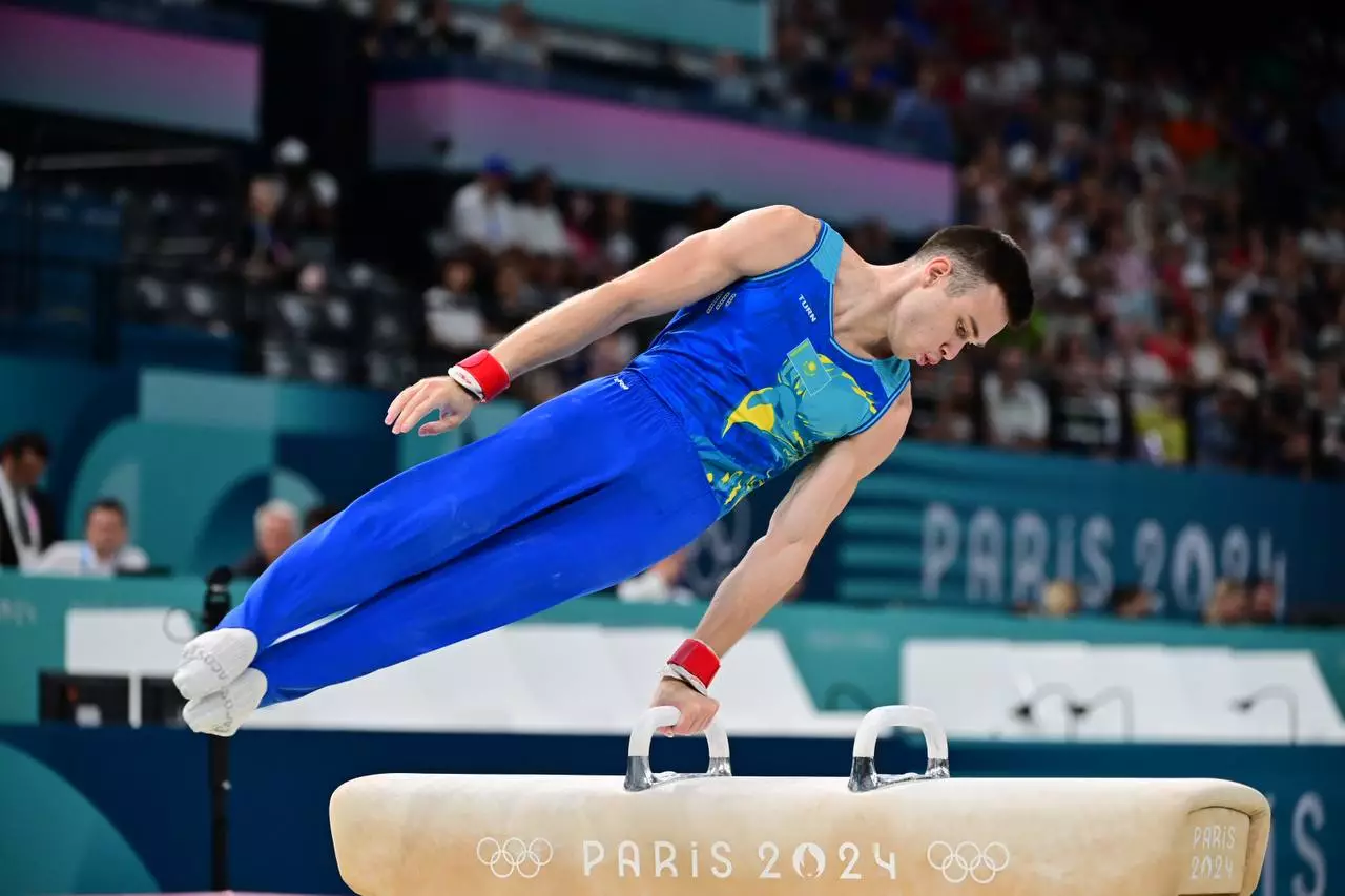 Нариман Курбанов завоевал первую для Казахстана олимпийскую медаль по спортивной гимнастике