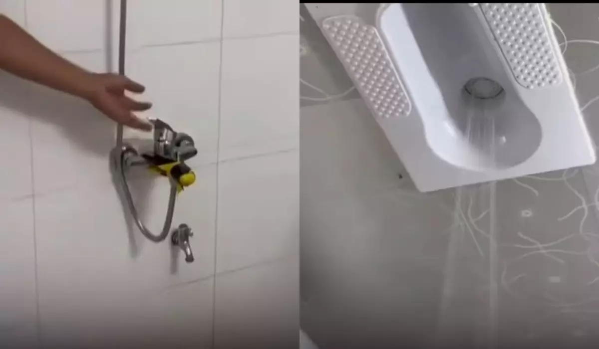 «Месть унитаза»: душ из туалетной утки сняли на видео в отеле Алаколя