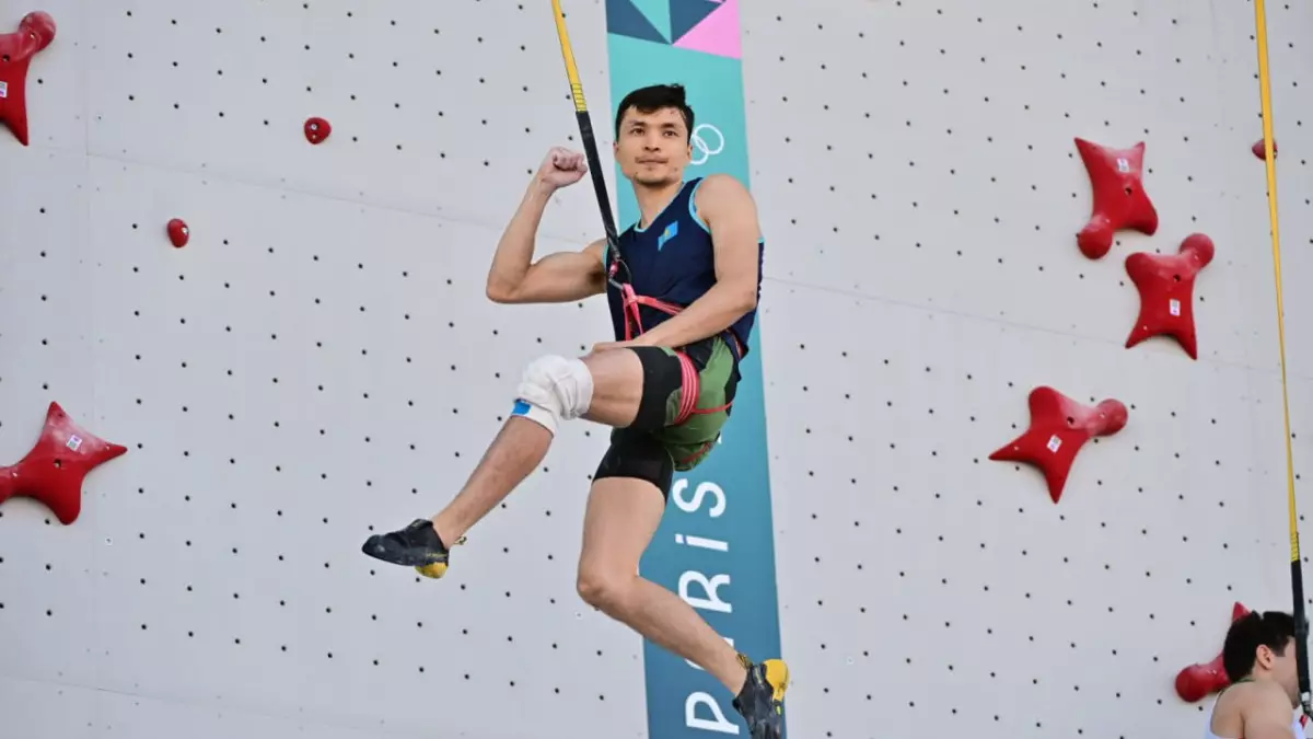 Амир Маймуратов побил олимпийский рекорд в скалолазании