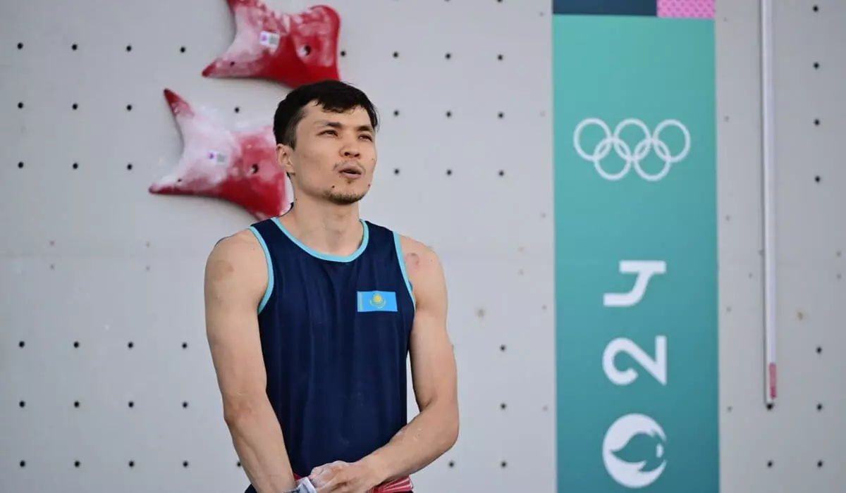 Париж-2024: спорттық құзға өрмелеуші Әмір Маймұратов Олимпиада рекордын орнатты
