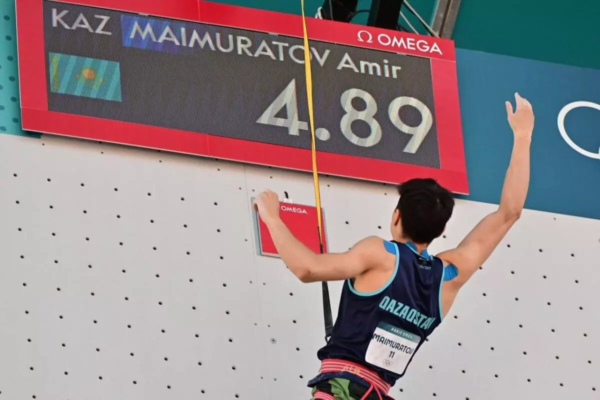 Казахстанский скалолаз стал рекордсменом Олимпиады
