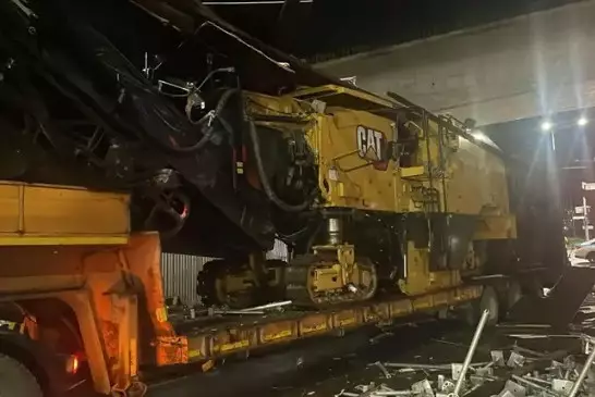 Грузовик снес часть LRT в Астане: три человека получили травмы